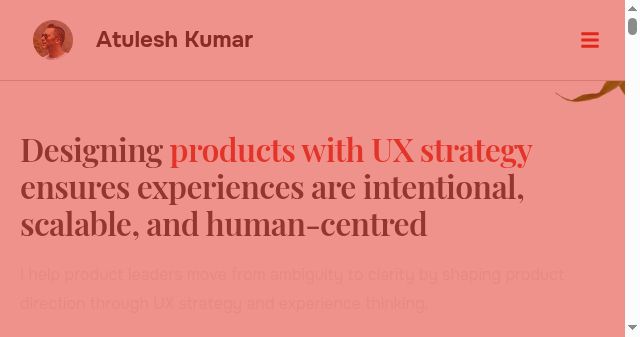 Screenshot of atulesh.com