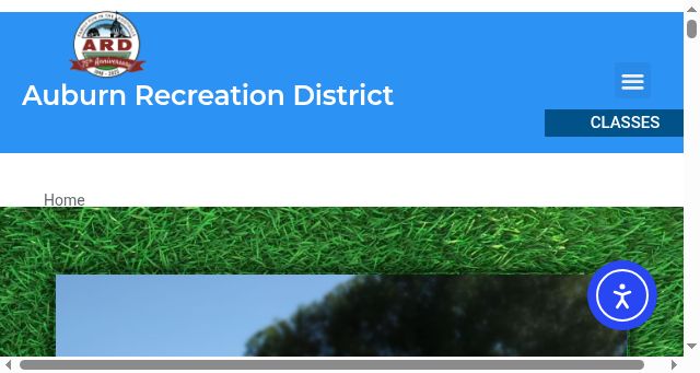 Screenshot of auburnrec.com