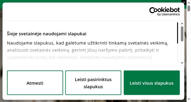 Screenshot of audimas.lt