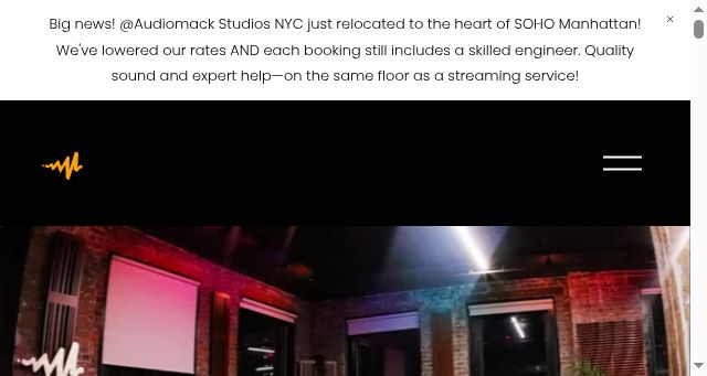 Screenshot of audiomack.studio