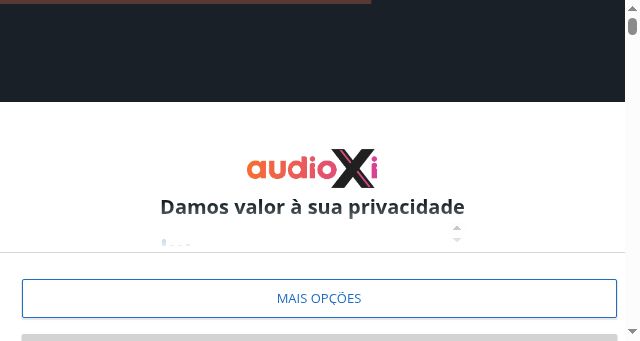 Screenshot of audioxi.pt
