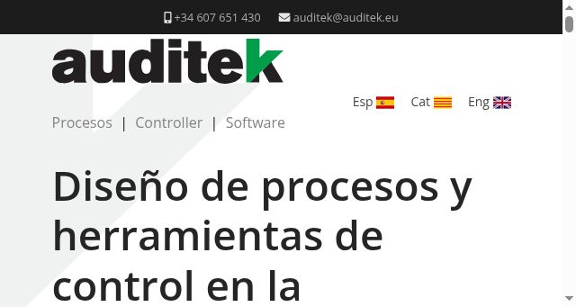 Screenshot of auditek.eu