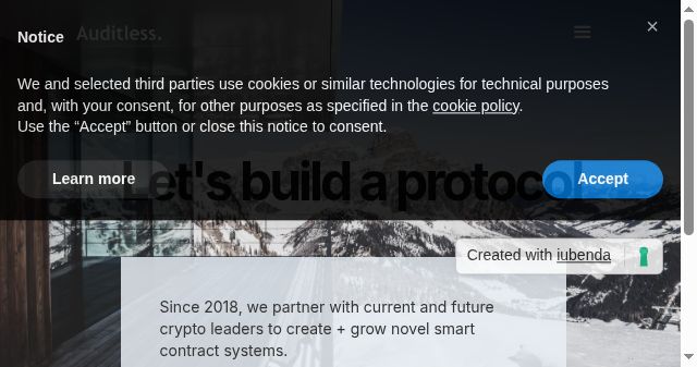 Screenshot of auditless.com