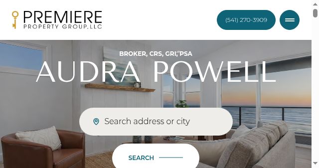 Screenshot of audrascoasthomes.com