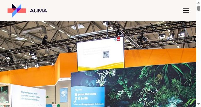 Screenshot of auma.de