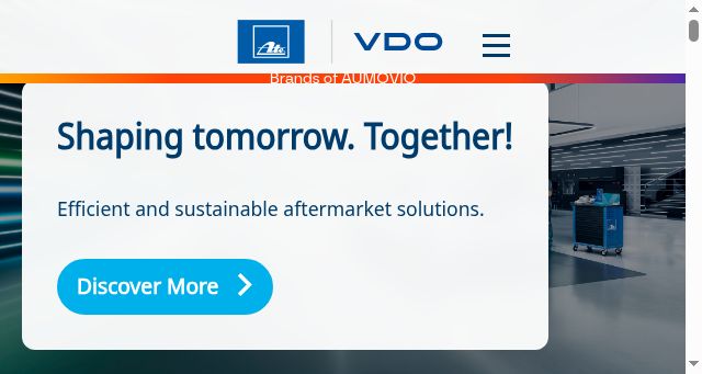 Screenshot of aumovio-aftermarket.com