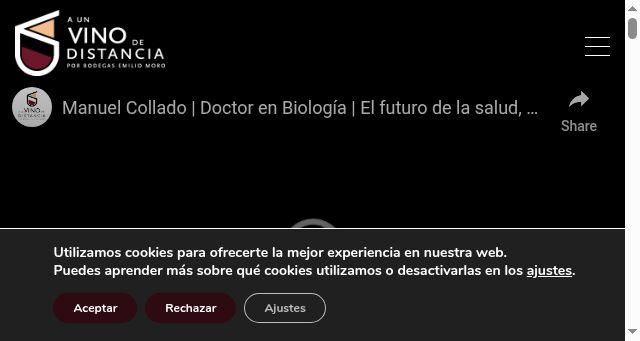 Screenshot of aunvinodedistancia.com