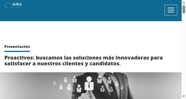 Screenshot of aurastaffing.es