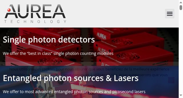 Screenshot of aureatechnology.com