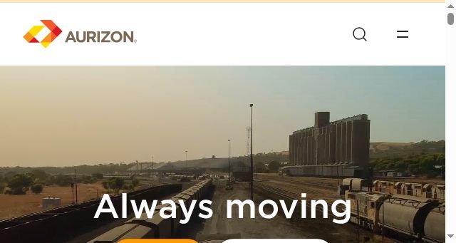 Screenshot of aurizon.com.au