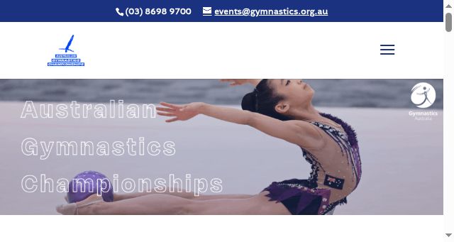 Screenshot of ausgymnasticschamps.com.au