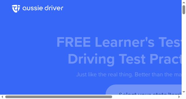 Screenshot of aussie-driver.com