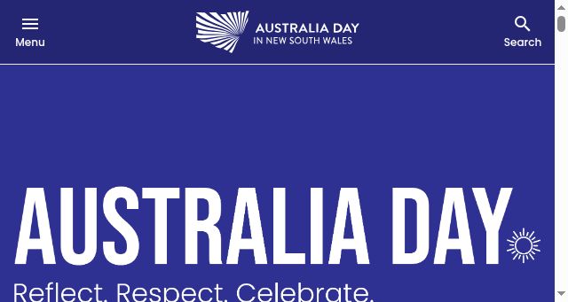 Screenshot of australiaday.com.au