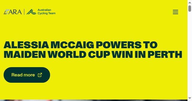 Screenshot of australiancyclingteam.com