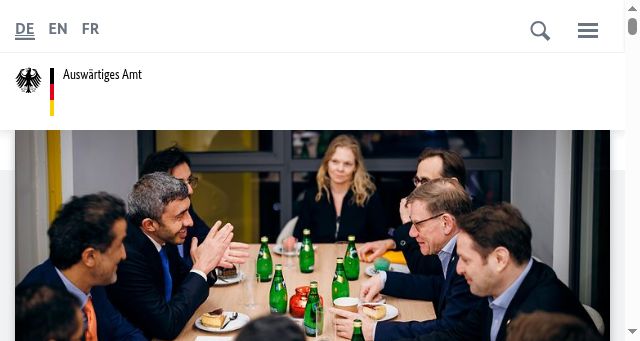 Screenshot of auswaertiges-amt.de