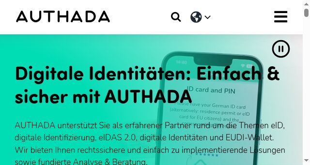 Screenshot of authada.de