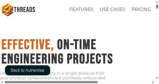 Screenshot of authentisethreads.com