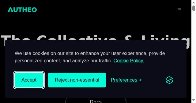 Screenshot of autheo.com