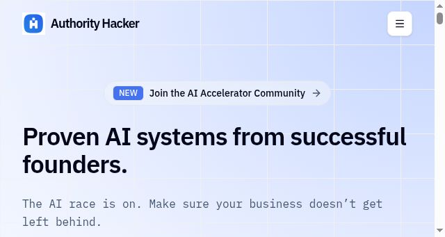 Screenshot of authorityhacker.com