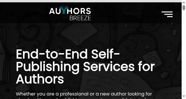 Screenshot of authorsbreeze.com