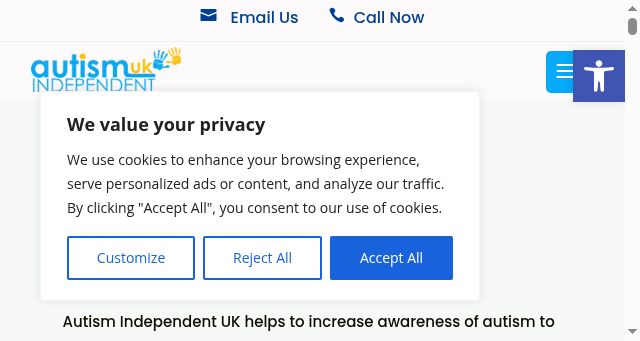 Screenshot of autismuk.com