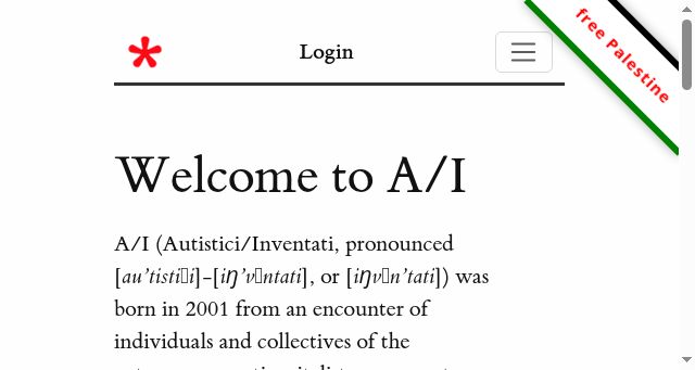 Screenshot of autistici.org