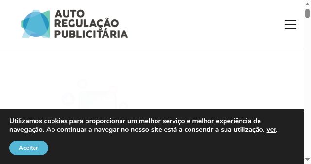 Screenshot of auto-regulacaopublicitaria.pt