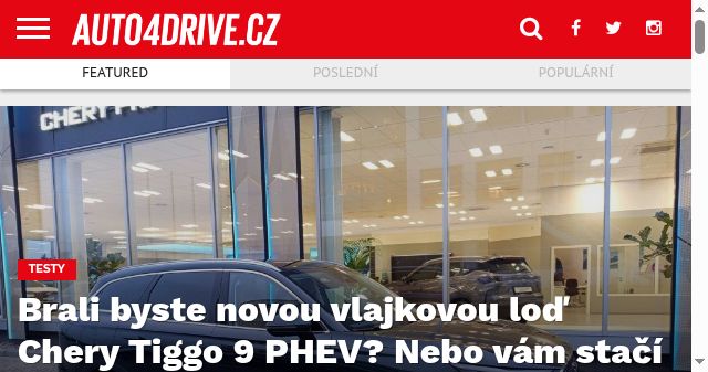 Screenshot of auto4drive.cz
