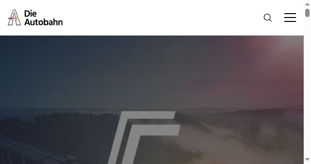 Screenshot of autobahn.de