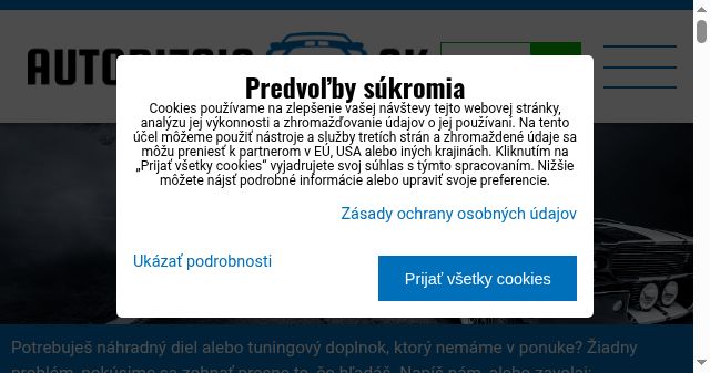 Screenshot of autobiznis.sk