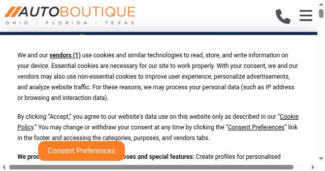Screenshot of autoboutiquetexas.com