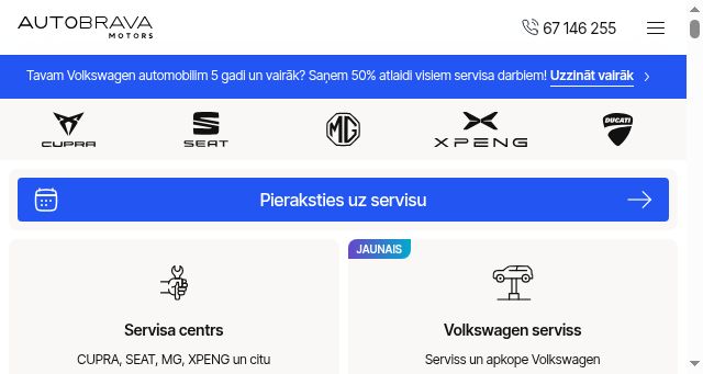 Screenshot of autobrava.lv