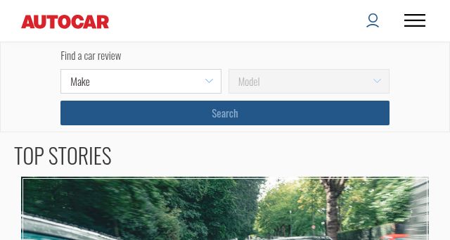 Screenshot of autocar.co.uk