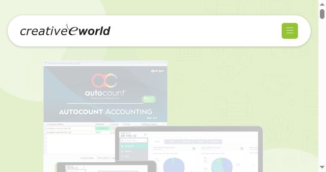 Screenshot of autocount.sg