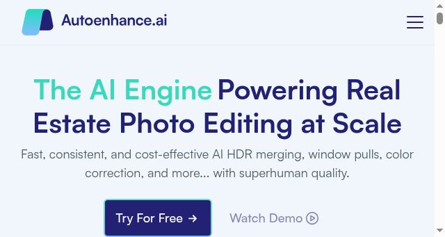 Screenshot of autoenhance.ai