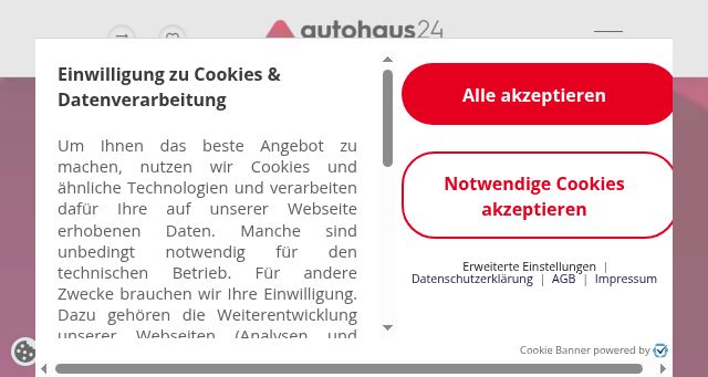 Screenshot of autohaus24.de