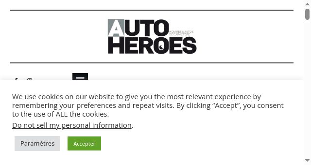 Screenshot of autoheroesmag.fr