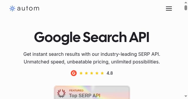 Screenshot of autom.dev