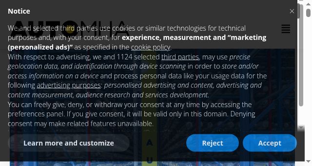 Screenshot of automha.com