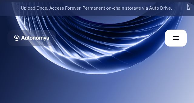 Screenshot of autonomys.xyz