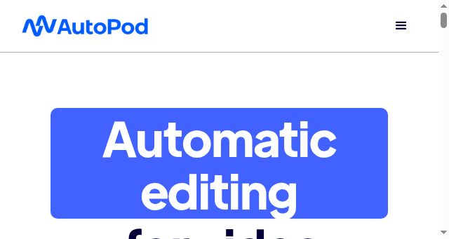 Screenshot of autopod.fm