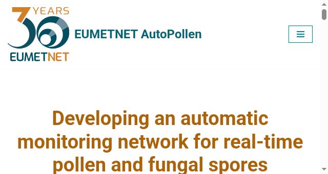 Screenshot of autopollen.net