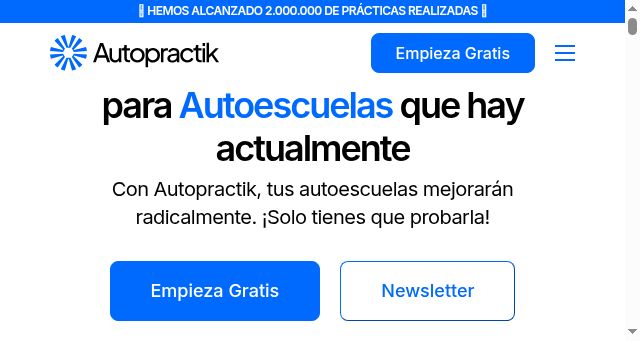 Screenshot of autopractik.es