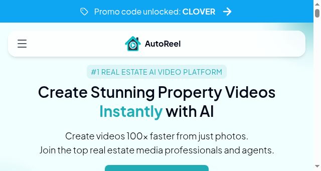 Screenshot of autoreelapp.com