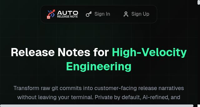 Screenshot of autoreleasenote.com
