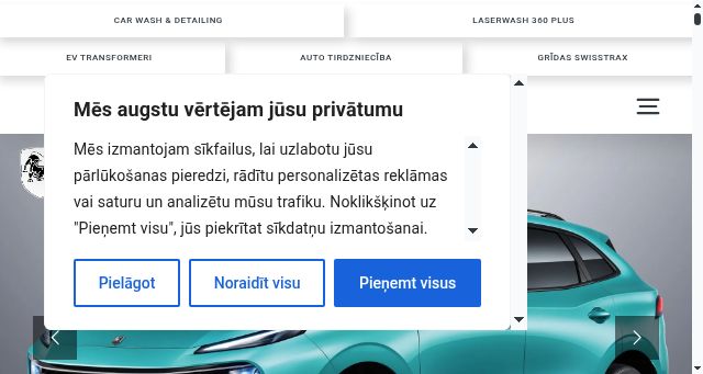 Screenshot of autorings.lv