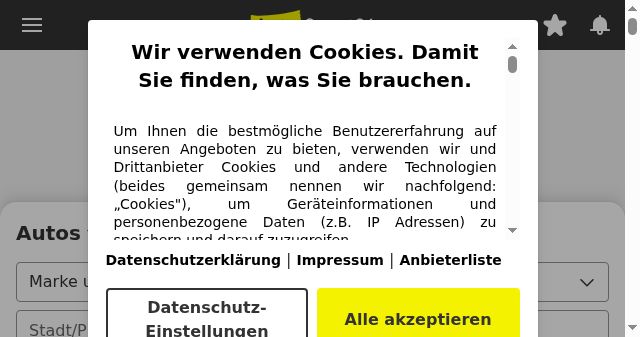 Screenshot of autoscout24.de