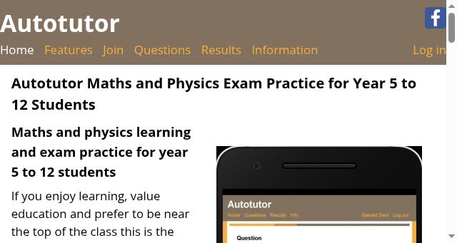 Screenshot of autotutor.com.au