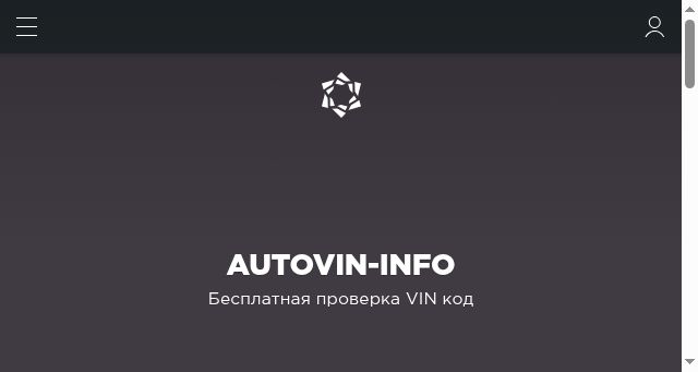 Screenshot of autovin-info.com