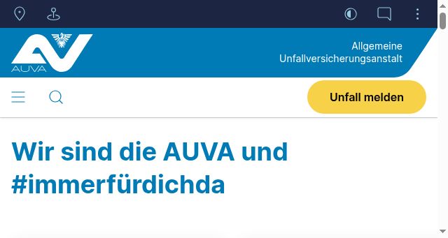 Screenshot of auva.at
